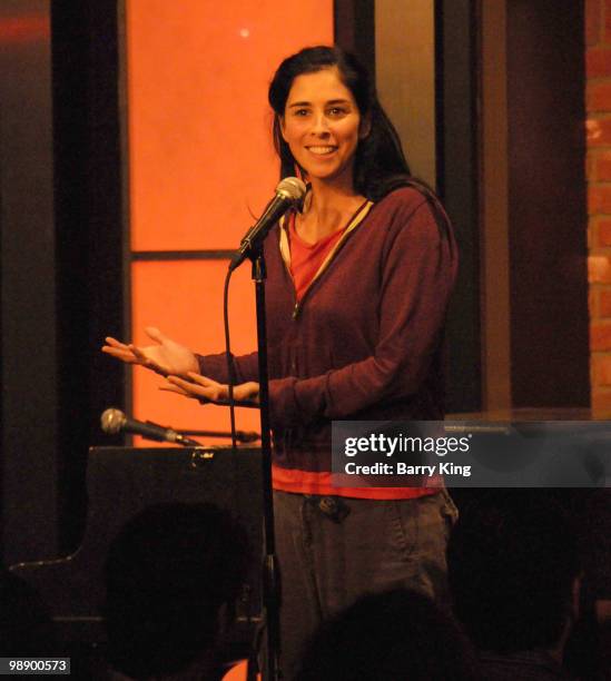 Comedian Sarah Silverman performs at the Hollywood Improv on May 6, 2010 in Hollywood, California.