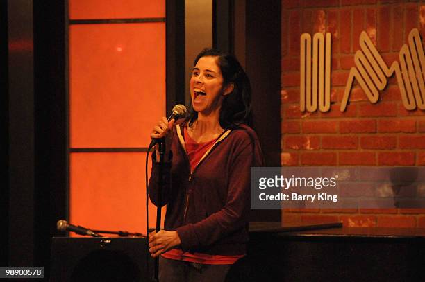 Comedian Sarah Silverman performs at the Hollywood Improv on May 6, 2010 in Hollywood, California.