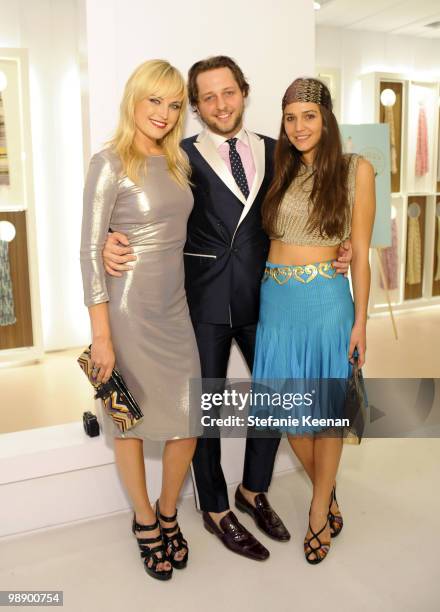 Malin Akerman, Derek Blasberg and Margherita Missoni attend CLASSY by Derek Blasberg Book Launch on May 6, 2010 in Beverly Hills, California.