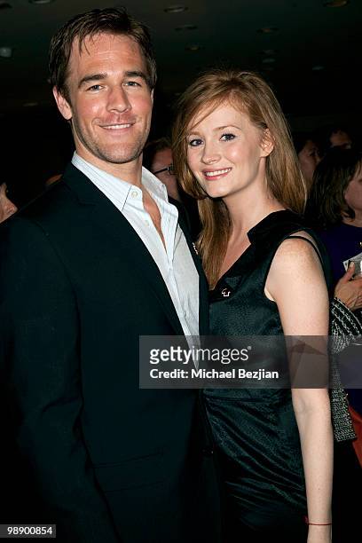 Actor James Van Der Beek and actress Kimberly Brook attend Tiffany Circle Of Women Leaders Event at Tiffany & Co. On May 6, 2010 in Beverly Hills,...