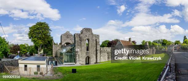 boyle castle xii - panorama i - county leitrim stock pictures, royalty-free photos & images