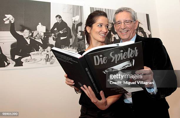 Gerd Strehle and his daughter Viktoria Strehle attend the Strenesse book presentation 'Die Spieler' by German photographer Ellen von Unwerth on May...