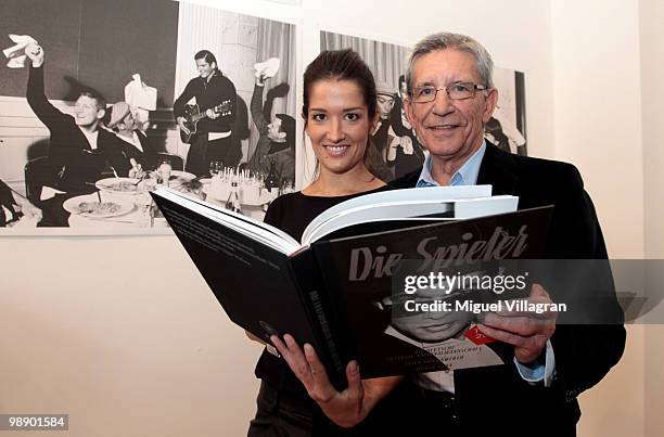 Gerd Strehle and his daughter Viktoria Strehle attend the Strenesse book presentation 'Die Spieler' by German photographer Ellen von Unwerth on May...