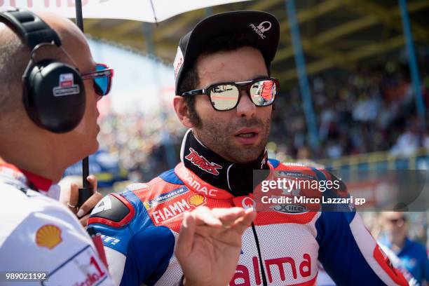 Danilo Petrucci of Italy and Alma Pramac Racing prepares to start on the grid during the MotoGp race during the MotoGP Netherlands - Race on July 1,...