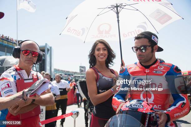 Danilo Petrucci of Italy and Alma Pramac Racing prepares to start on the grid during the MotoGp race during the MotoGP Netherlands - Race on July 1,...