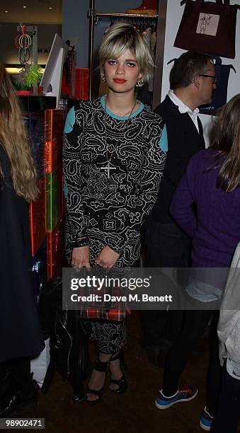 Pixie Geldof attends the Teen Vogue Handbook UK launch at Marc Jacobs Boutique on May 6, 2010 in London,England.