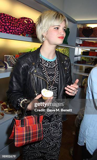 Pixie Geldof attends the Teen Vogue Handbook UK launch at Marc Jacobs Boutique on May 6, 2010 in London,England.