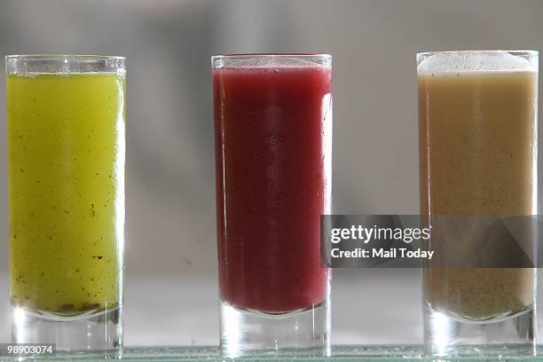 Few specialities on display for a photo shoot at the Diya at the Leela Kempinski hotel in New Delhi on May 5, 2010.