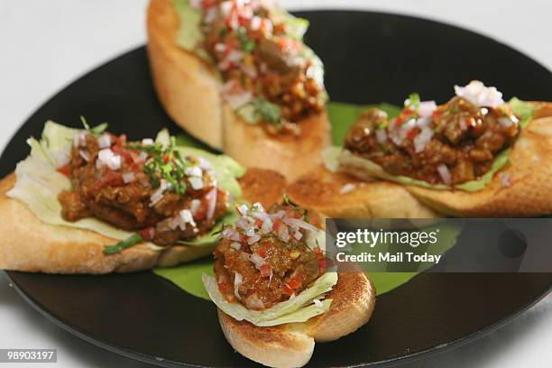 Few specialities on display for a photo shoot at the Diya at the Leela Kempinski hotel in New Delhi on May 5, 2010.