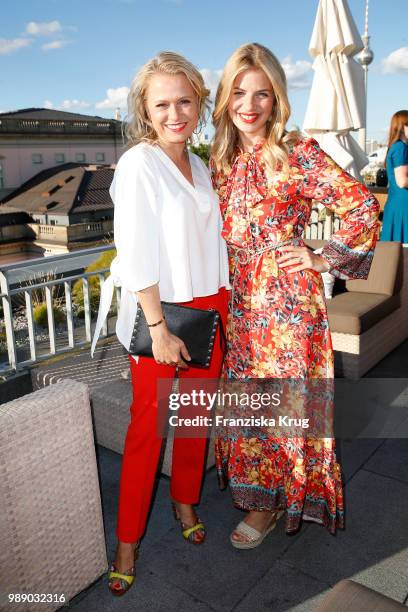 Nova Meierhenrich and Susan Sideropoulos during the Ladies Dinner In Berlin at Hotel De Rome on July 1, 2018 in Berlin, Germany.