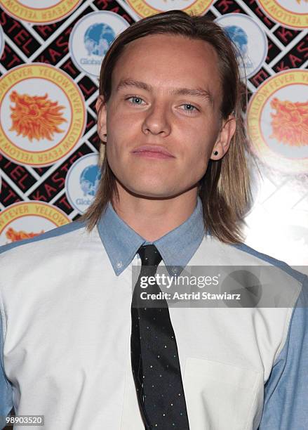 Musician Nicholas Potts of Tamarama arrives at Kastel for Rosario Dawson's Birthday Party at Trump Soho Hotel on May 6, 2010 in New York City.