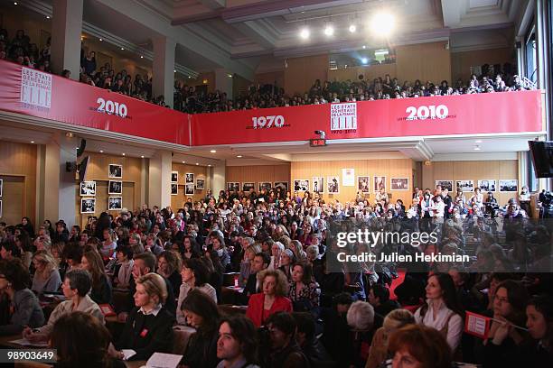 General view of the Women's Forum at French Political Sciences Institute in Paris on May 07, 2010. The meeting that gathers business women, political...