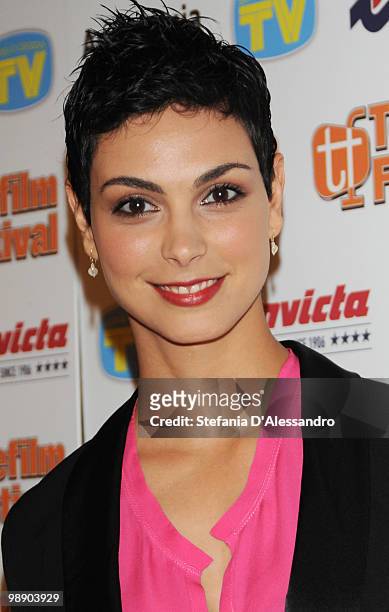 Actress Morena Baccarin attends the 8th Telefilm Festival held at Apollo Cinema on May 7, 2010 in Milan, Italy.