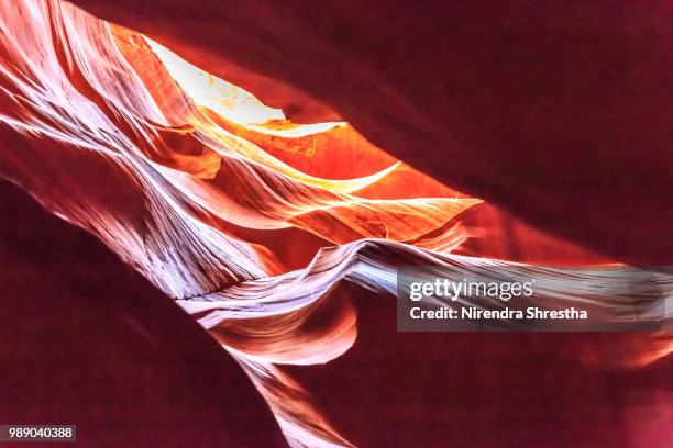 beauty of upper antelope canyon - upper antelope canyon stockfoto's en -beelden