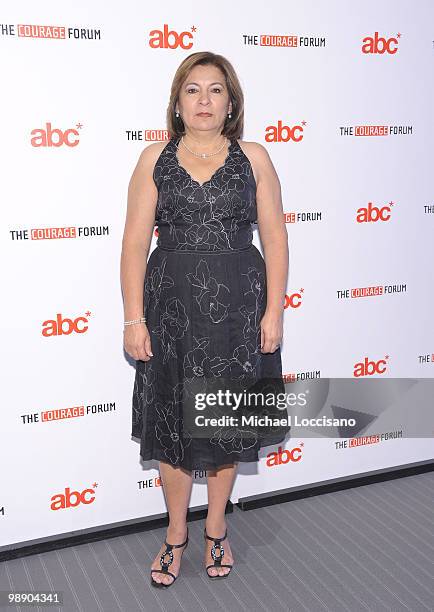 Isabel Miranda de Wallace of the United Mexicans Against Organized Crime attends the 2010 Courage Forum with Sir Richard Branson & Philippe Petit...