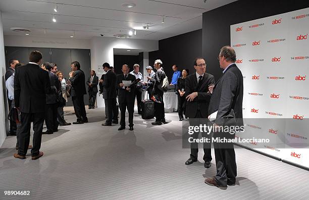 Guests attend the 2010 Courage Forum with Sir Richard Branson & Philippe Petit presented by The Americas Business Council Foundation at MOMA on May...