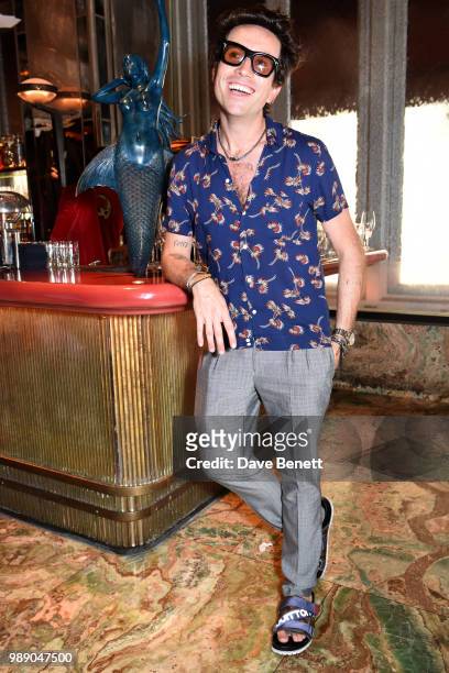 Nick Grimshaw attends The Grimmy Brunch Series at Sexy Fish on July 1, 2018 in London, England.