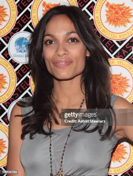 Actress Rosario Dawson arrives at Kastel at Trump Soho Hotel on May 6, 2010 in New York City.