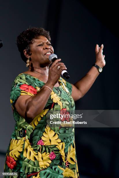 Irma Thomas performing at the New Orleans Jazz & Heritage Festival on April 23, 2010 in New Orleans, Louisiana.