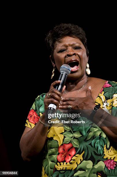 Irma Thomas performing at the New Orleans Jazz & Heritage Festival on April 23, 2010 in New Orleans, Louisiana.