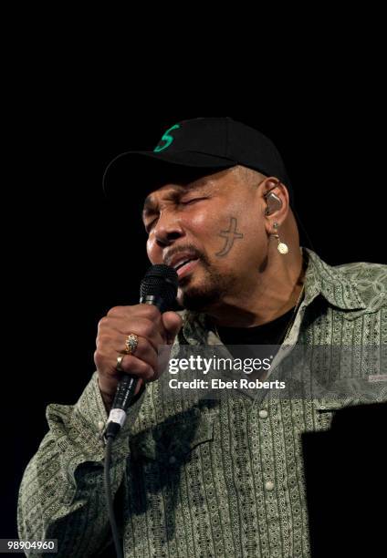 Aaron Neville performing at the New Orleans Jazz & Heritage Festival on May 1, 2010 in New Orleans, Louisiana.