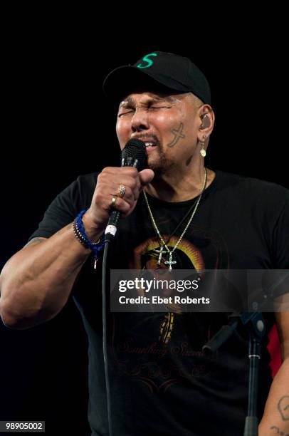 Aaron Neville performing at the New Orleans Jazz & Heritage Festival on May 1, 2010 in New Orleans, Louisiana.