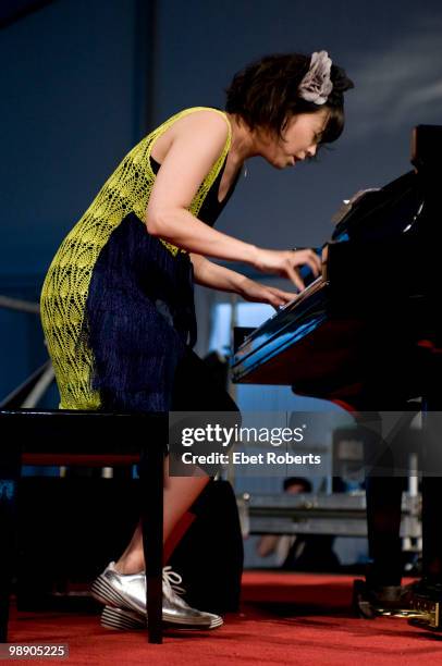 Hiromi performing at the New Orleans Jazz & Heritage Festival on April 30, 2010 in New Orleans, Louisiana.