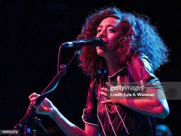 Corinne Bailey Rae performs at the Vic Theatre on April 22, 2010 in Chicago, Illinois.