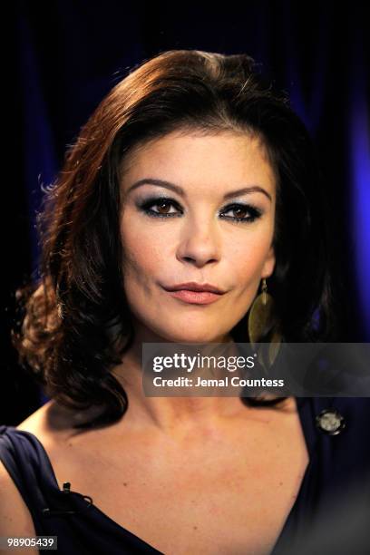 Actress Catherine Zeta-Jones attends the 2010 Tony Awards Meet the Nominees press reception at The Millennium Broadway Hotel on May 5, 2010 in New...