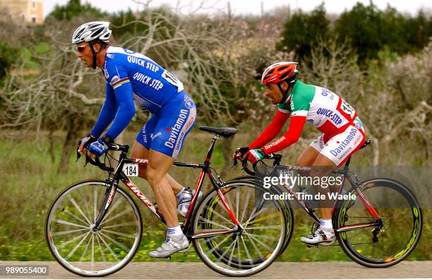 Tour Of Mallorca 2004Museeuw Johan , Bettini Paolo Ronde Van Majorca, Tour De, Stage Etape 4 : Cala Bona - Manacor