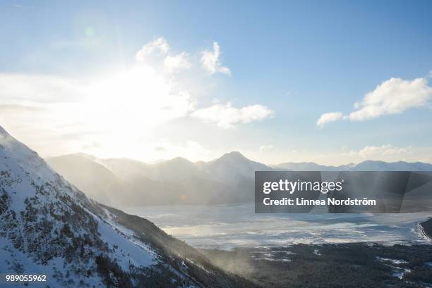 alyeska view - alyeska stock pictures, royalty-free photos & images