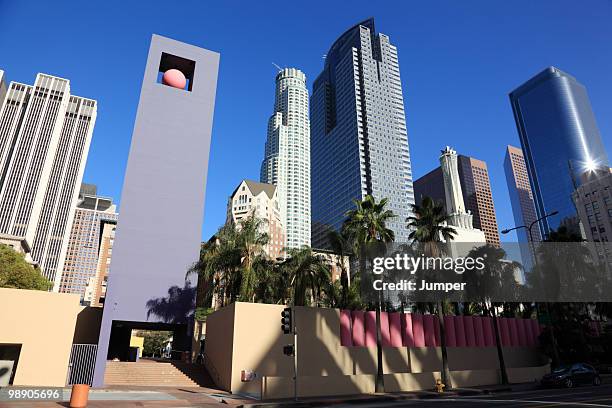 los angeles, california - pershing square stock pictures, royalty-free photos & images