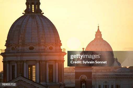 Sunset Over Rome High-Res Stock Photo - Getty Images