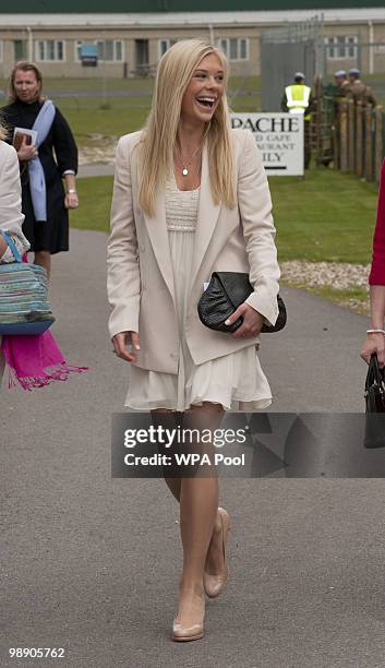 Chelsy Davy attends Prince Harry's Pilot Course Graduation at the Army Aviation Centre on May 7, 2010 in Middle Wallop, England. The Prince of Wales,...