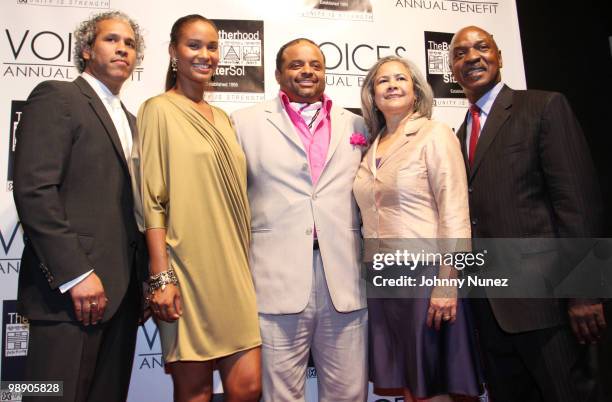 Khary Lazarre-White, Joy Bryant, Roland Martin, Esmeralda Santiago and Professor Charles Ogletree attend The Brotherhood/Sister Sol 6th Annual...