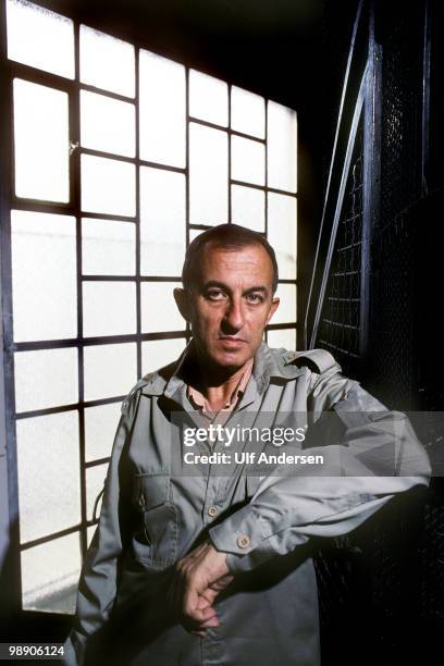 Spanish writer Juan Goytisolo poses at home on February 5, 1988 in Paris,France.