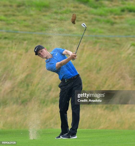 Marcus Kinhult of Sweden in action during the HNA Open de France as part of the European Tour 2018 at Le Golf National in Guyancourt near Paris,...