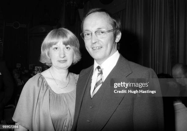 Chelsea Player of the Year Dinner Dance. Portrait of Chelsea steward Ian Jenkins with his wife at the 1979 Player of the Year Dinner-Dance.