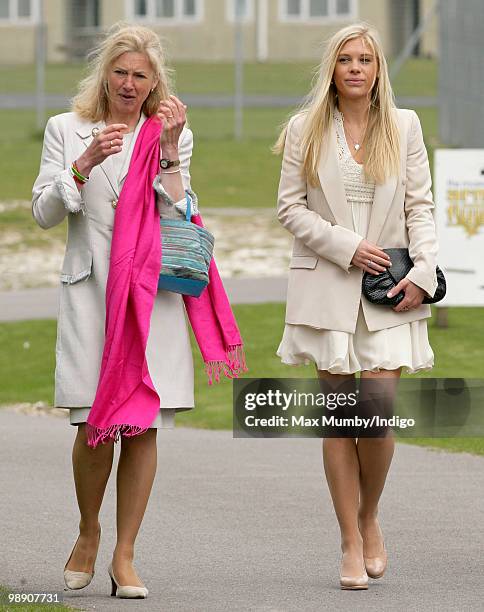 Prince Harry's former nanny Tiggy Pettifer and girlfriend Chelsy Davy attend HRH Prince Harry?s Army Air Corps pilots course graduation ceremony at...