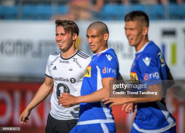 Anders Trondsen of Rosenborg during Sandefjord v Rosenborg at Komplett Arena on July 1, 2018 in Sandefjord, Norway.