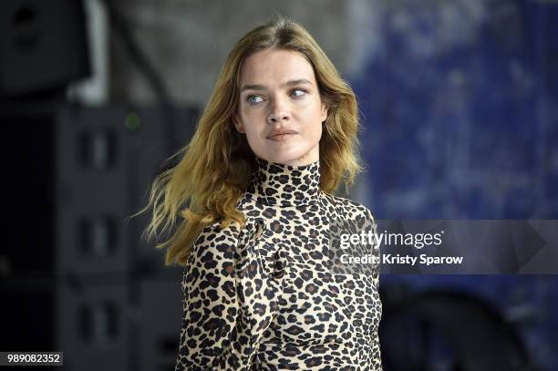 Model Natalia Vodianova attends the Vetements Haute Couture Fall Winter 2018/2019 show as part of Paris Fashion Week on July 1, 2018 in Paris, France.
