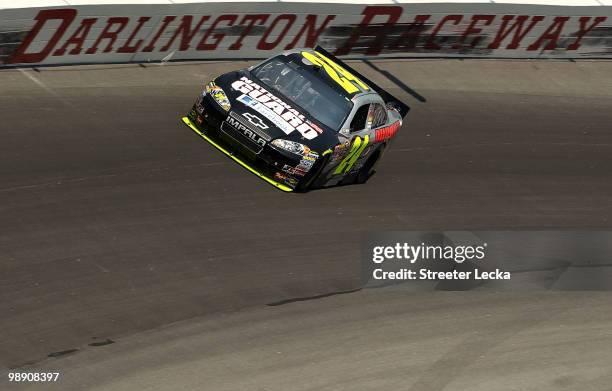 Jeff Gordon, driver of the DuPont / National Guard Facebook Chevrolet, drives on track during practice for the NASCAR Sprint Cup Series SHOWTIME...