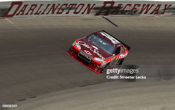 Tony Stewart, driver of the Old Spice / Office Depot Chevrolet, drives during practice for the NASCAR Sprint Cup Series SHOWTIME Southern 500 at...