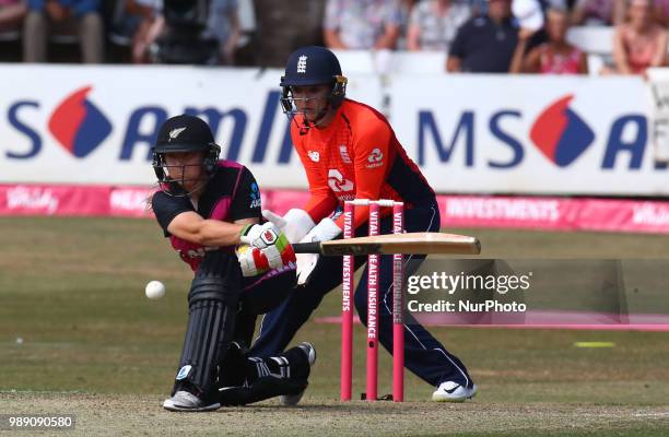 Hayley Jensen of New Zealand Women during International Twenty20 Final match between England Women and New Zealand Women at The Cloudfm County...