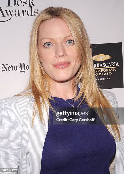 Actress Sherie Rene Scott attends the 2010 Drama Desk Award nominees cocktail reception at Churrascaria Plataforma on May 6, 2010 in New York City.