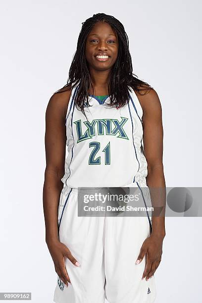Nicky Anosike of the Minnesota Lynx poses for a portrait during 2010 Media Day on May 4, 2010 at the Target Center in Minneapolis, Minnesota. NOTE TO...