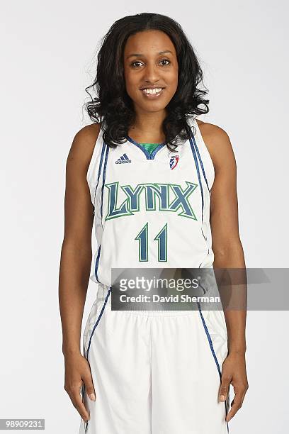 Candice Wiggins of the Minnesota Lynx poses for a portrait during 2010 Media Day on May 4, 2010 at the Target Center in Minneapolis, Minnesota. NOTE...
