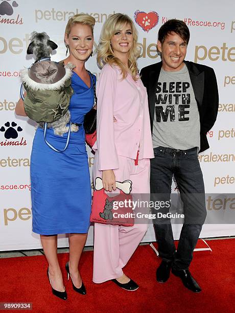 Actress Katherine Heigl and Designer Peter Alexander arrive at the Peter Alexander Flagship Boutique Grand Opening And Benefit on October 22, 2008 in...