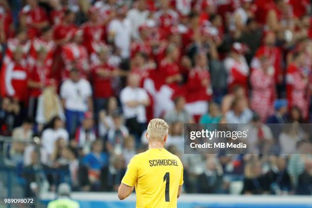 Kasper Schmeichel of Denmark national team during the 2018 FIFA World Cup Russia Round of 16 match between Croatia and Denmark at Nizhny Novgorod...