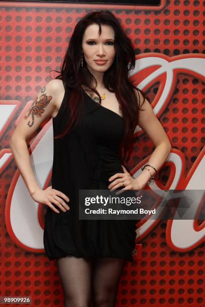 Singer Emii poses for photos in the KISS-FM "Coca-Cola Lounge" in Chicago, Illinois on MAY 06, 2010.